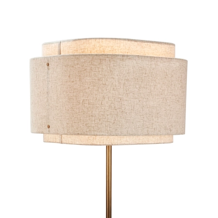 Lampa podłogowa z beżowym eleganckim kloszem Takai NO2520054018 - Design for The People
